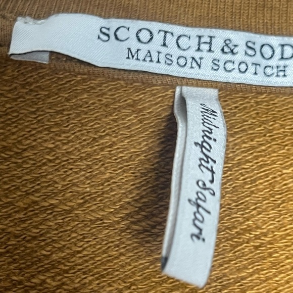 Scotch & Soda | Women’s V Neck Embroidered Sleeve Midnight Safari Pullover Boho - Picture 6 of 9